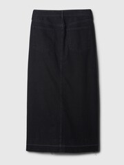 Gap Black Denim Midi Skirt - Image 5 of 5
