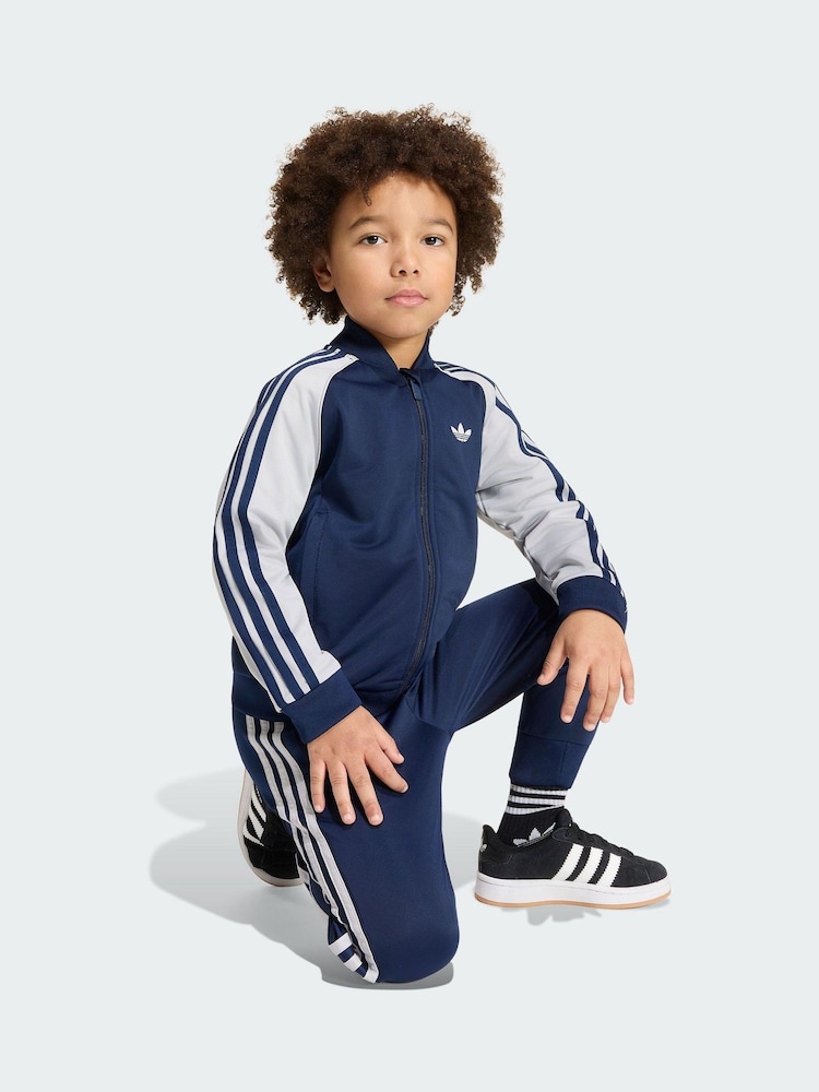 adidas Originals Blue SST Little Kids Tracksuit - Image 1 of 5 adidas Originals Blue SST Little Kids Tracksuit - Image 1 of 5