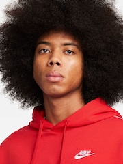 Nike Red Club Fleece Hooded Tracksuit - Image 3 of 11