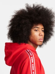 Nike Red Club Fleece Hooded Tracksuit - Image 4 of 11