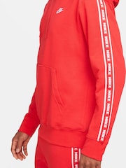 Nike Red Club Fleece Hooded Tracksuit - Image 5 of 11