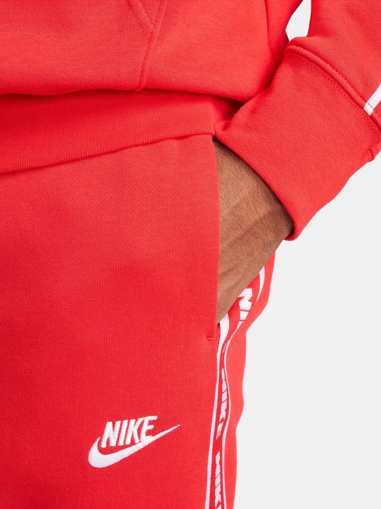 Nike Red Club Fleece Hooded Tracksuit - Image 7 of 11
