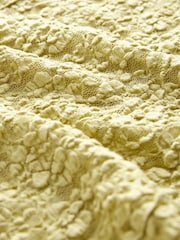 Green Slash Neck Long Sleeve Lace Top - Image 6 of 6