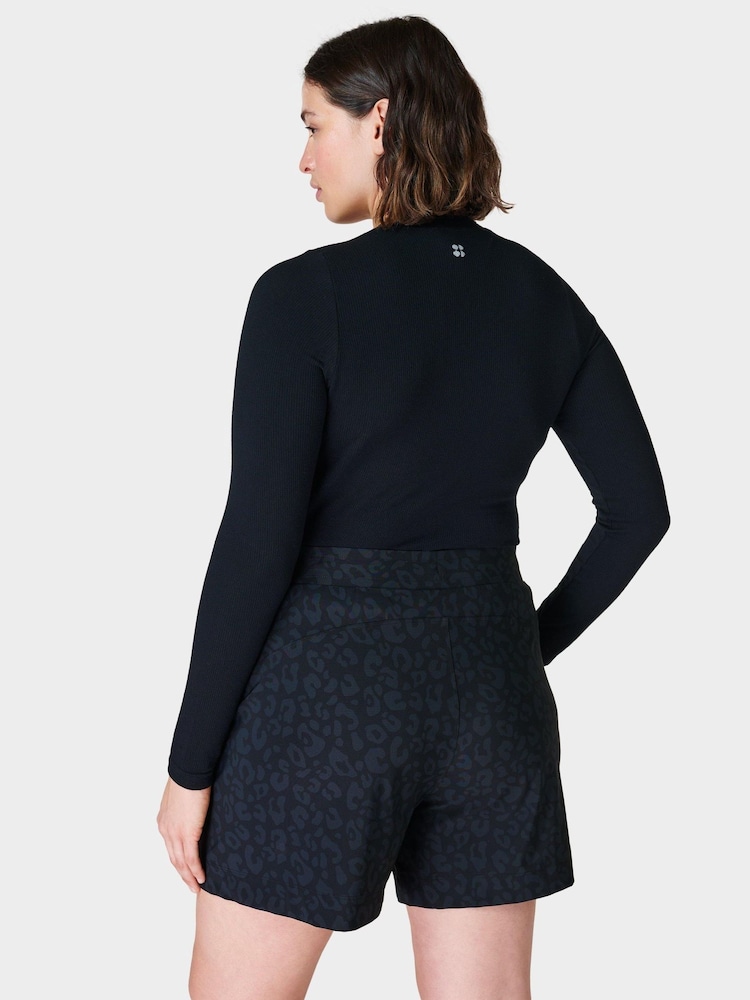 Sweaty Betty Black Glisten Seamless Jumper - Image 2 of 7