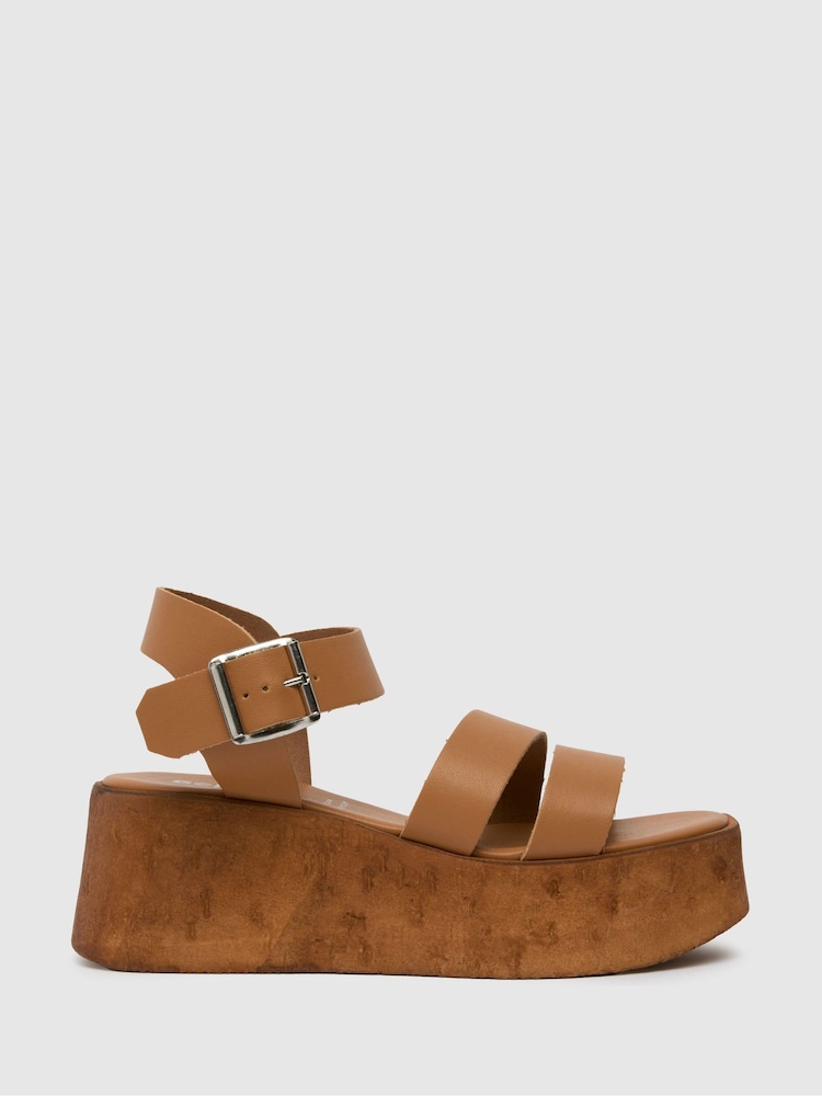 Schuh Viola Cork Wedges - Image 1 of 4
