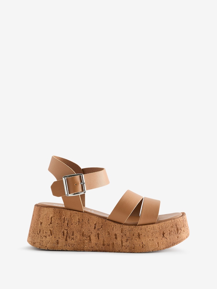 Schuh Viola Cork Wedges - Image 2 of 4