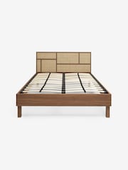 MADE.COM Dark Oak Effect Pavia Rattan Accent Bed - Image 5 of 5