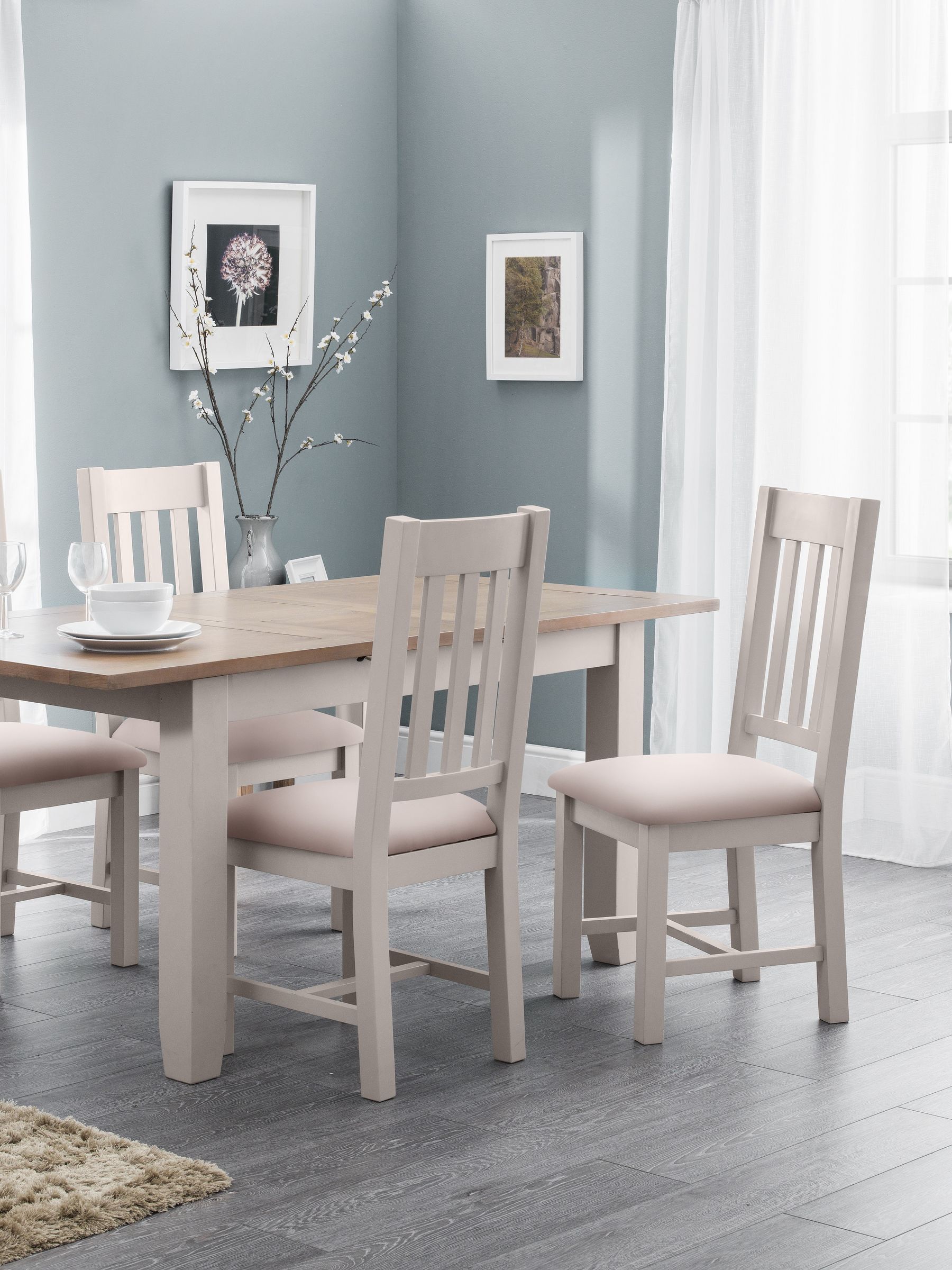 Julian Bowen Unisex Light Grey Richmond Dining Chair (Set Of 2) In 2In - Image 5