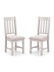 Julian Bowen Elephant Grey Richmond Dining Chairs Set Of 2 - Image 3 of 6