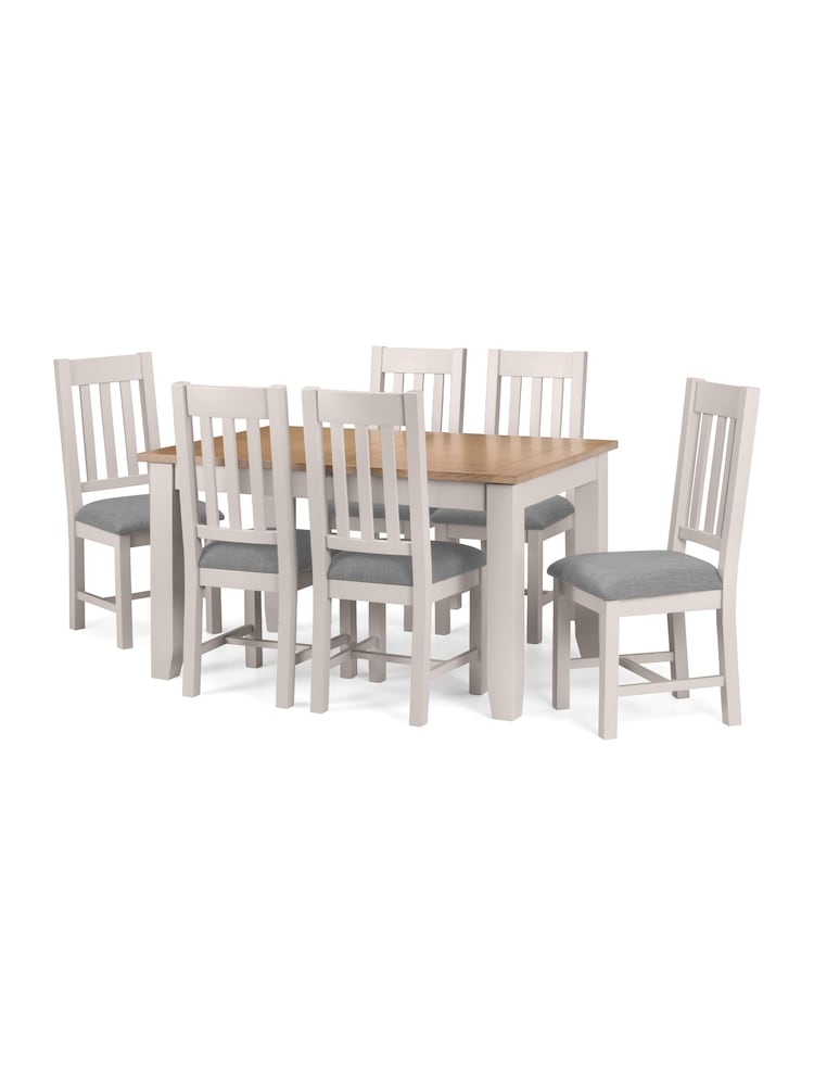Julian Bowen Elephant Grey Richmond Dining Chairs Set Of 2 - Image 6 of 6