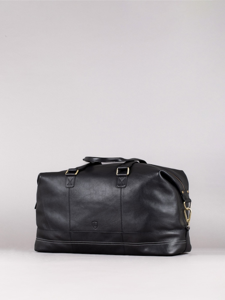 Lakeland Leather Black Keswick Leather Holdall - Image 1 of 8
