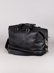 Lakeland Leather Black Keswick Leather Holdall - Image 3 of 8