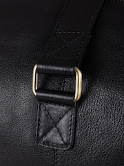 Lakeland Leather Black Keswick Leather Holdall - Image 6 of 8