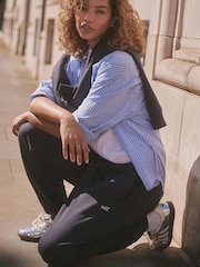 Navy Blue Cuffed Joggers - Image 2 of 8