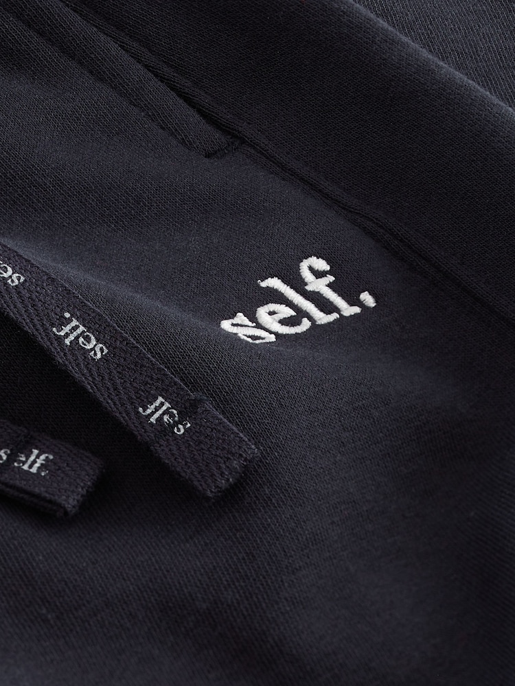 Navy Blue Cuffed Joggers - Image 8 of 8