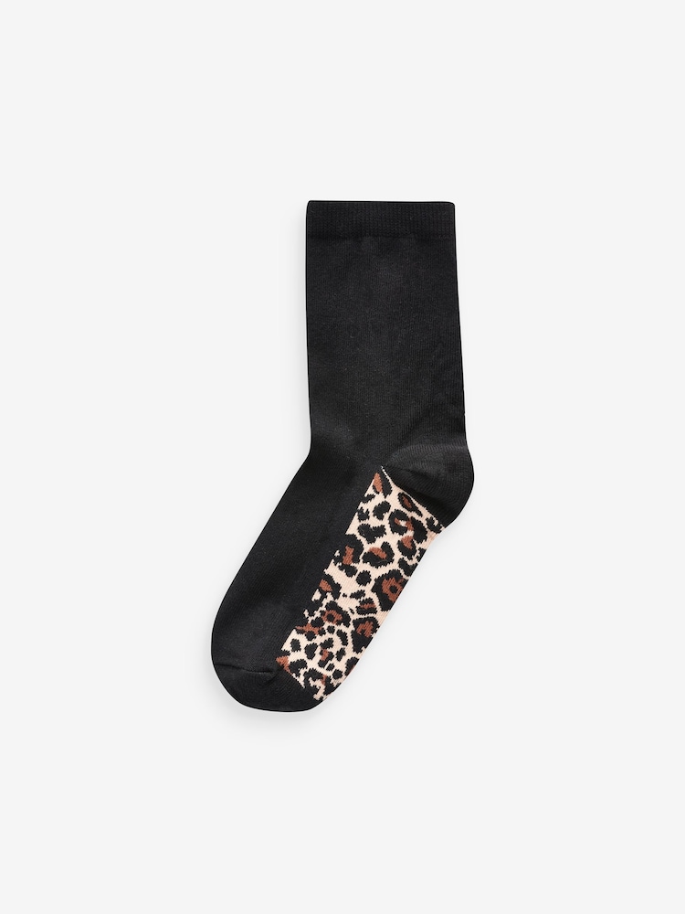 Leopard - Socken mit Fußbett, 5er-Pack - Bild 2 von 6 Leopard - Socken mit Fußbett, 5er-Pack - Bild 2 von 6