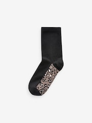 Leopard Footbed Ankle Socks 5 Pack - Image 6 of 6
