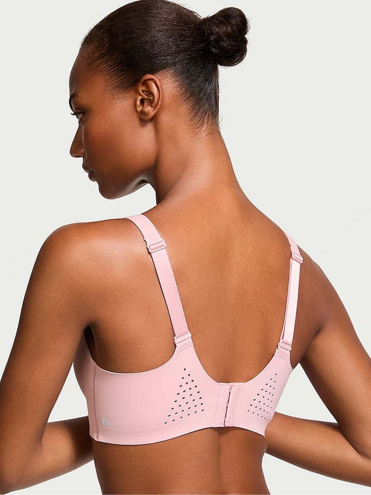 Victoria's Secret Chalk Rose Pink Back Close Featherweight Max High Support Sports Bra - Image 2 of 4