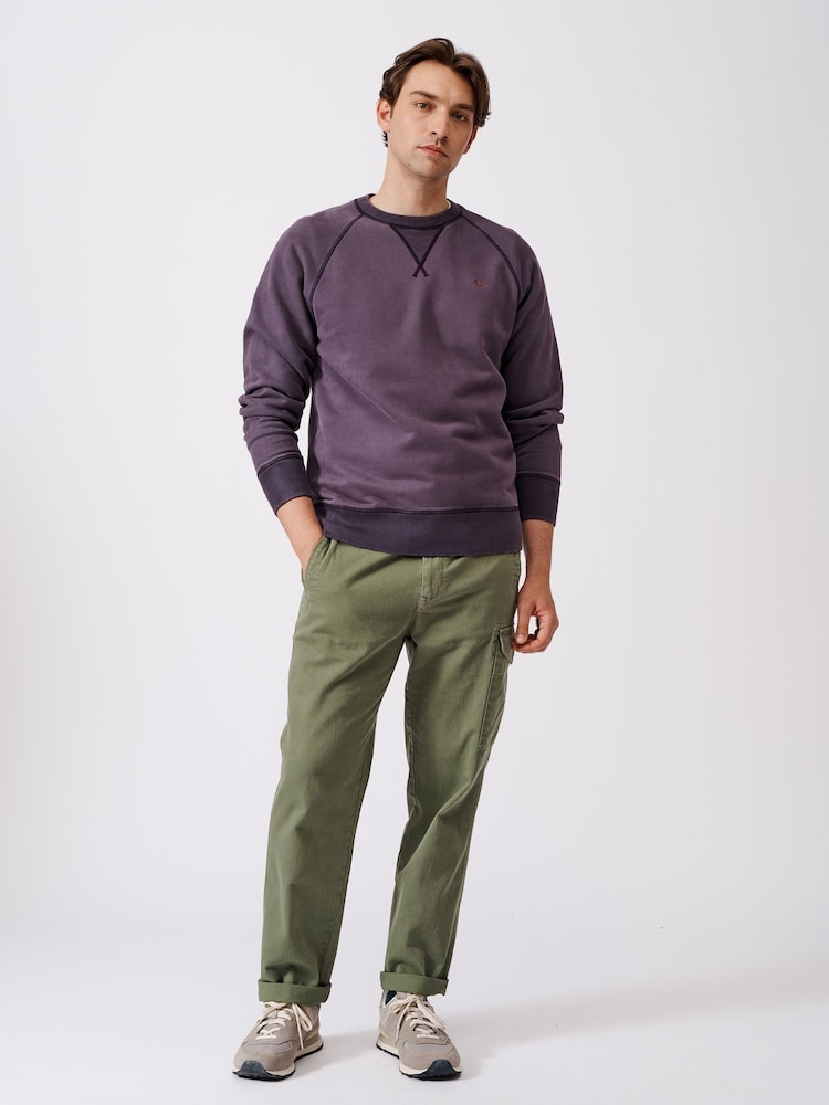 Aubin Boothby Heavyweight Cotton Purple Jumper - Image 1 of 5
