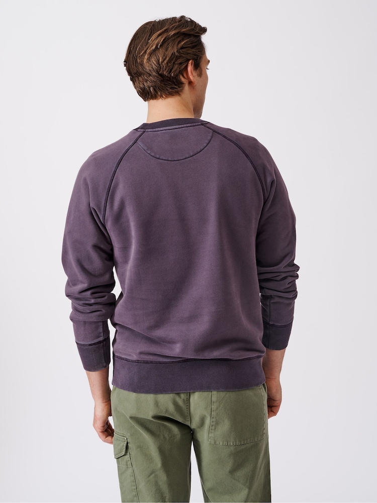 Aubin Boothby Heavyweight Cotton Purple Jumper - Image 2 of 5
