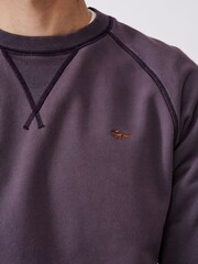 Aubin Boothby Heavyweight Cotton Purple Jumper - Image 3 of 5