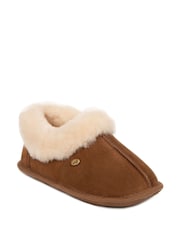 Just Sheepskin Brown Ladies Classic Slippers - Image 3 of 5