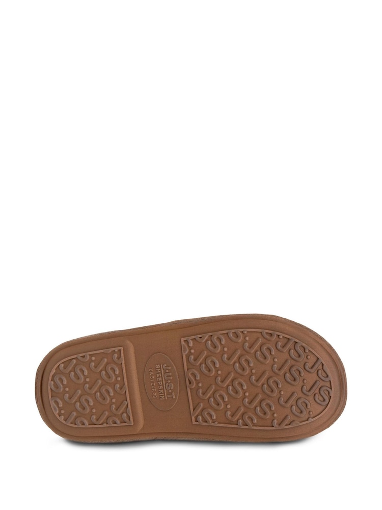 Just Sheepskin Brown Ladies Classic Slippers - Image 5 of 5