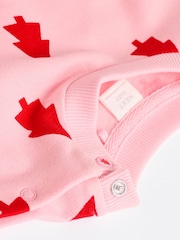 Pink Christmas Tree Print Baby Sweat Top And Leggings Set - Image 13 of 18
