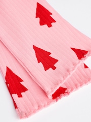 Pink Christmas Tree Print Baby Sweat Top And Leggings Set - Image 14 of 18
