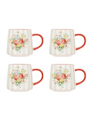 Cath Kidston Cream Blue Feels Like Home Billie Mug Set Of 4 - Image 2 of 3