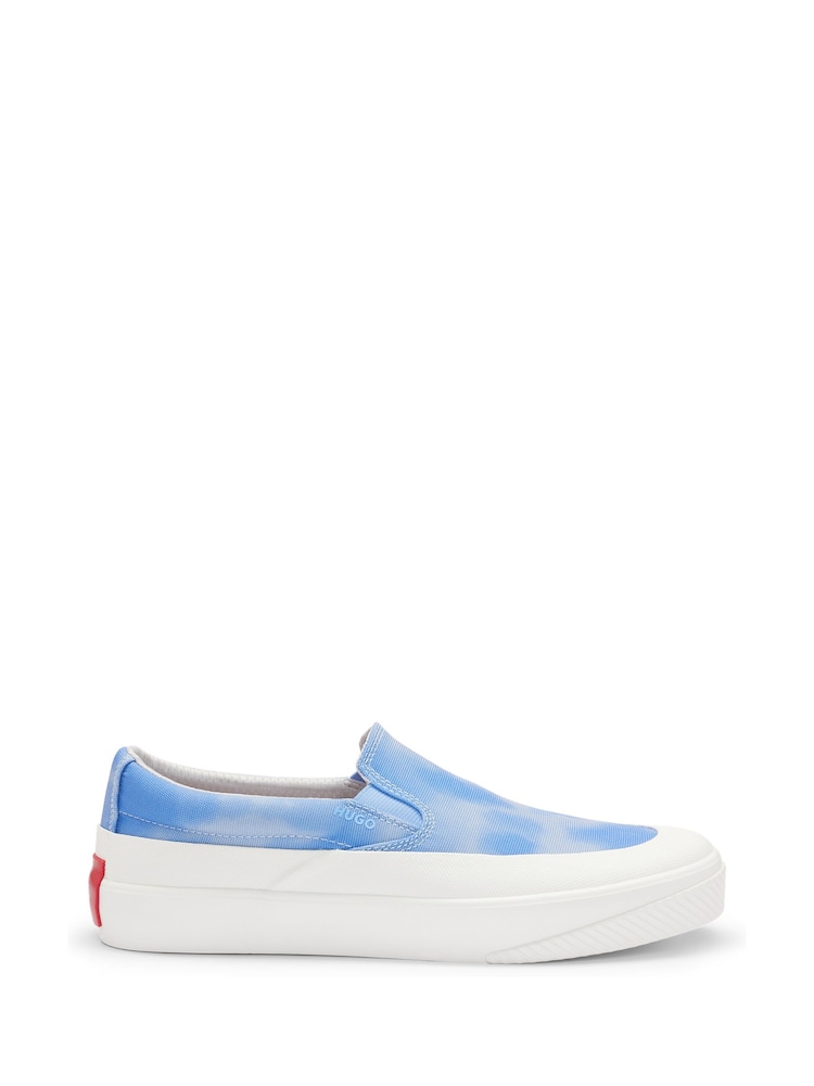 HUGO Suede Slip-on Shoes With Signature Slogan - Image 1 of 5
