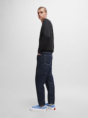 HUGO Suede Slip-on Shoes With Signature Slogan - Image 5 of 5
