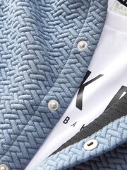 Baker by Ted Baker Navy/White 100% Cotton Textured Jacket and T-Shirt Set - Image 13 of 13