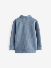 Baker by Ted Baker Navy/White 100% Cotton Textured Jacket and T-Shirt Set - Image 7 of 13