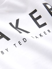 Baker by Ted Baker Navy/White 100% Cotton Textured Jacket and T-Shirt Set - Image 9 of 13