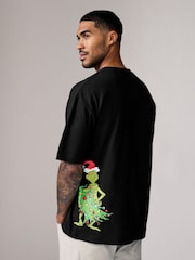 Črna majica The Grinch - 100% Bombažna majica z licenco za božič - Slika 2 iz 9