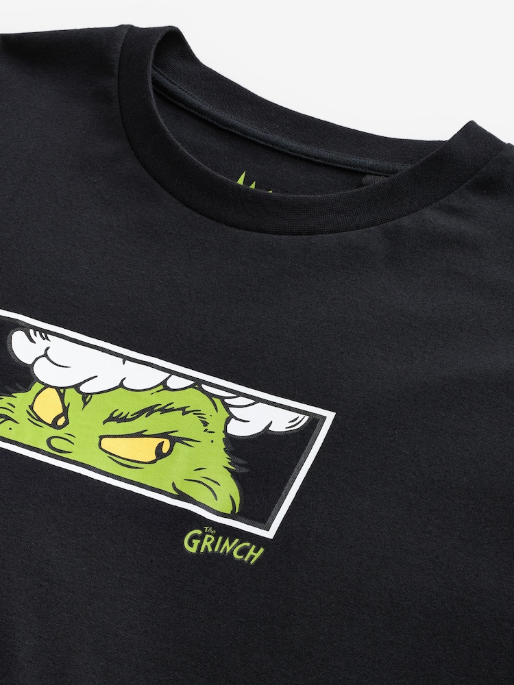 Črna majica The Grinch - 100% Bombažna majica z licenco za božič - Slika 9 iz 9