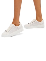 Carvela Dream Jewel White Trainers - Image 1 of 5
