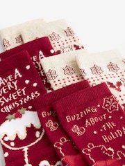 Winnie The Pooh Christmas Ankle Socks 4 Pack - Image 6 of 6