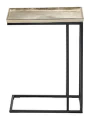 Pacific Gold Franklin Cast Metal Supper Side Table - Image 4 of 6