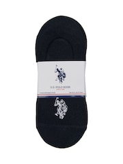 U.S. Polo Assn. Black Invisible Trainer Socks 5 Pack - Image 2 of 3