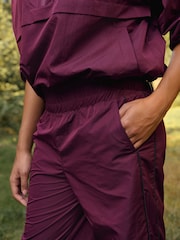 Burgundy Red Active Track Pants - Image 6 of 9