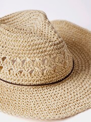Mint Velvet Cream Straw Cowboy Hat - Image 2 of 6