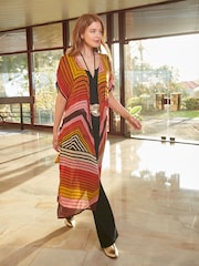 Joe Browns Multiway Kimono-Kleid mit Zickzack-Muster und Gürtel - Bild 6 von 7