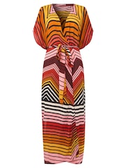 Joe Browns Multiway Kimono-Kleid mit Zickzack-Muster und Gürtel - Bild 7 von 7