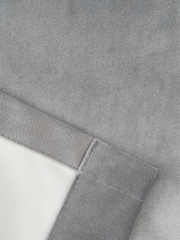 Enhanced Living Grey Thermal Blackout Hampton Readymade Curtains - Image 4 of 4