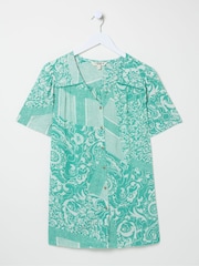 FatFace Cassidy Blue Patched Paisley Tunic - Image 5 of 5