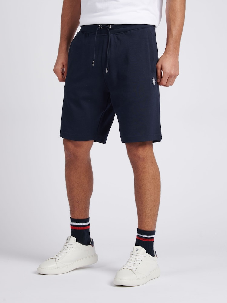 U.S. Polo Assn. Blue Mens Classic Fit Luxe Sweat Shorts - Image 1 of 6