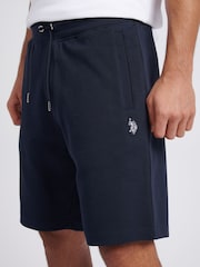 U.S. Polo Assn. Blue Mens Classic Fit Luxe Sweat Shorts - Image 2 of 6