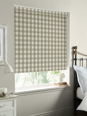 Sophie Allport Natural Stone Gingham Made to Measure Roller Blinds - Image 2 of 6